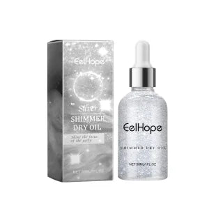 Eelhope Body Glitter Oil Natural Face Shimmer Shiny Moisturizing Waterproof Lasting Skin Brightening Liquid for Summer Party