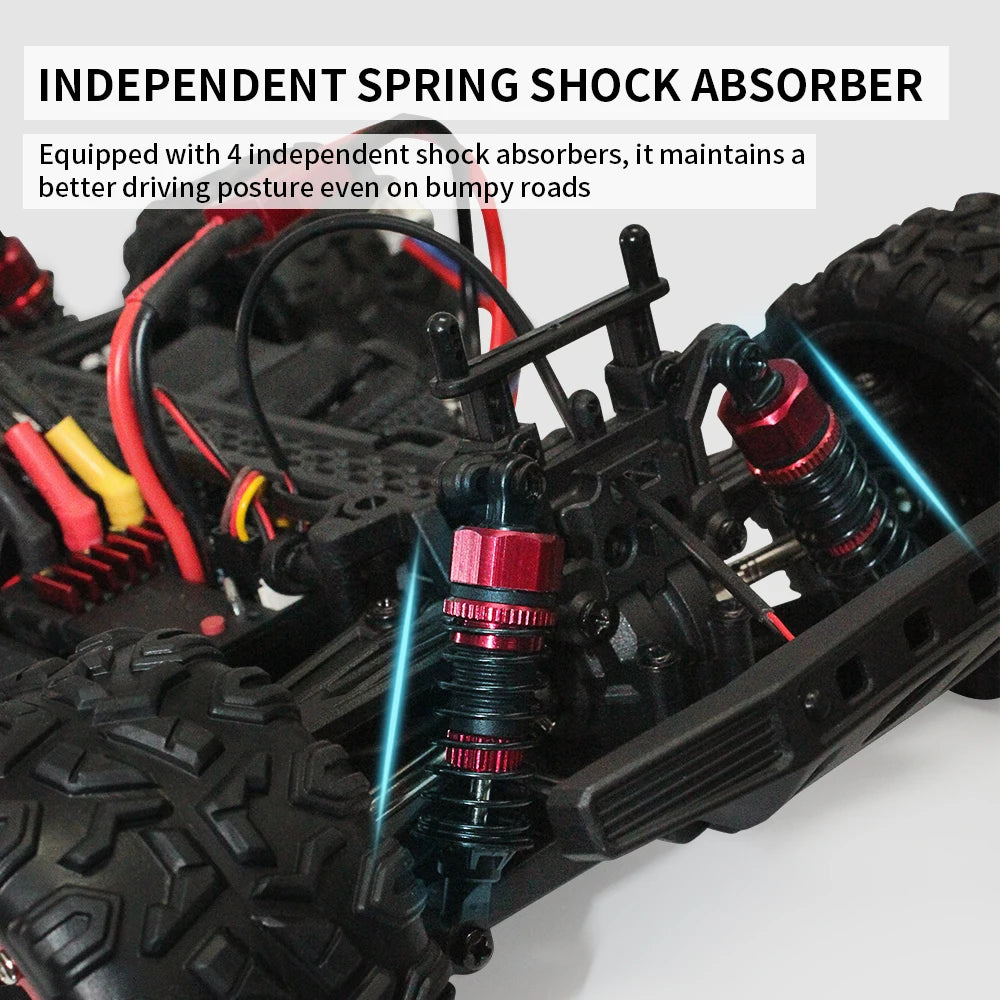 1:18 4WD RC Off-Road Toy Truck - High-Speed (60km/h Brushless) & Standard (40km/h Brushed) - Climbing Remote Control Car