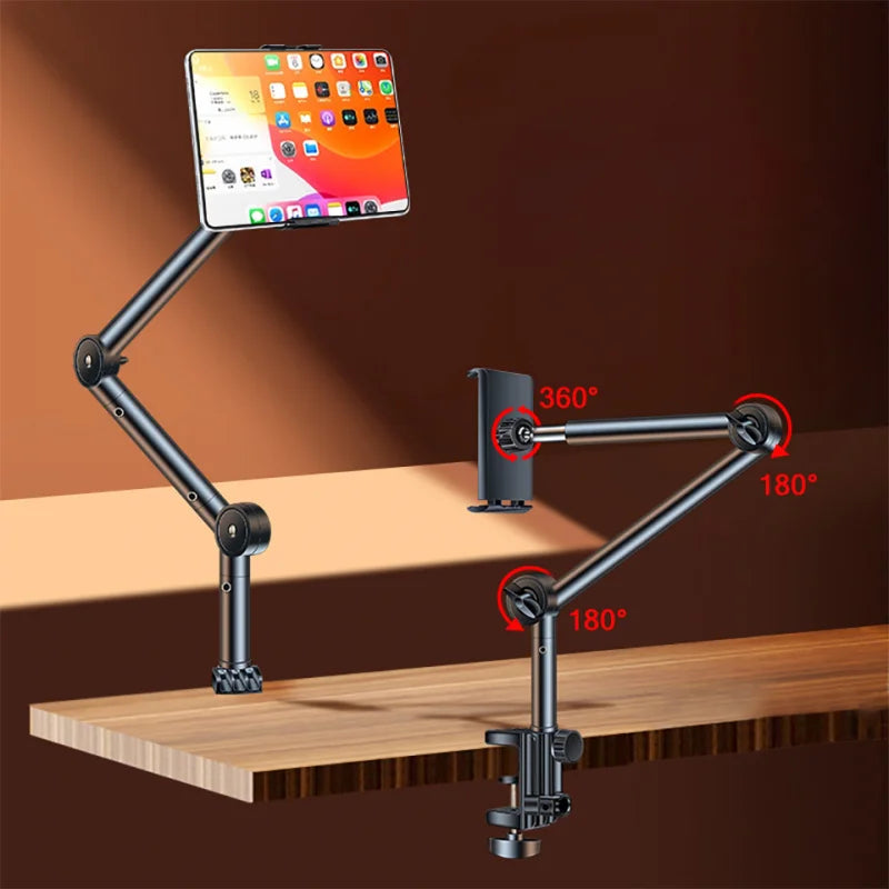 Tablet Holder Stand Smartphone Bed Desktop Tablet for 4 To 12.9Inch Adjustable 360 Long Arm Lazy Holder Bracket Support for Ipad