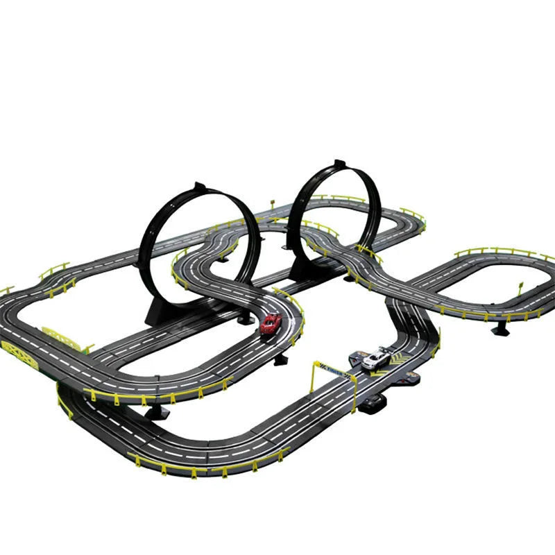 RC Railway Car1:43 Accessories Toy Electric Race Track Vehicle Double Battle Speedway Profissional Slot Car Circuit Racing Gift