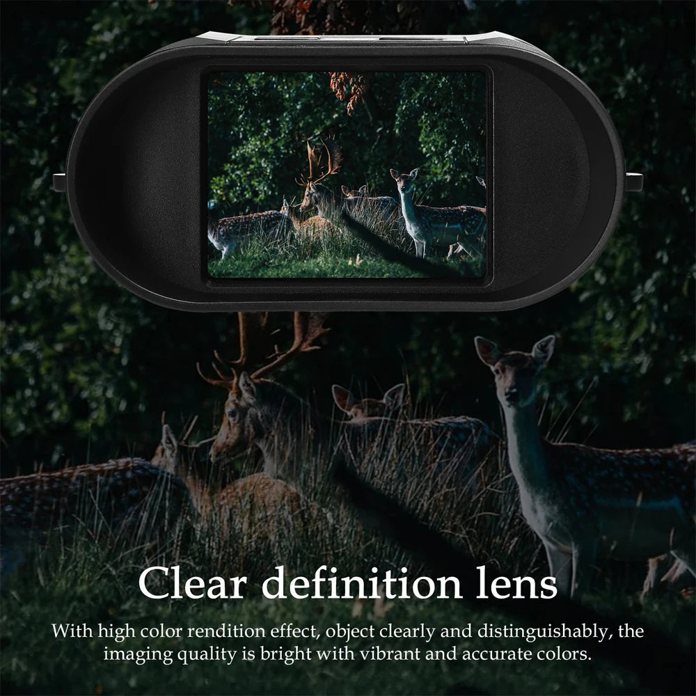 Y16 Night Vision Binoculars 1080P HD 850nm Infrared 8X Digital Zoom Telescope Goggles Outdoor Hunting Camera Full Dark 300M Rang