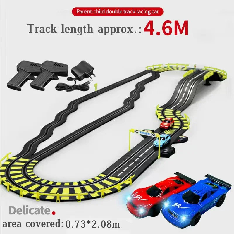 RC Railway Car1:43 Accessories Toy Electric Race Track Vehicle Double Battle Speedway Profissional Slot Car Circuit Racing Gift