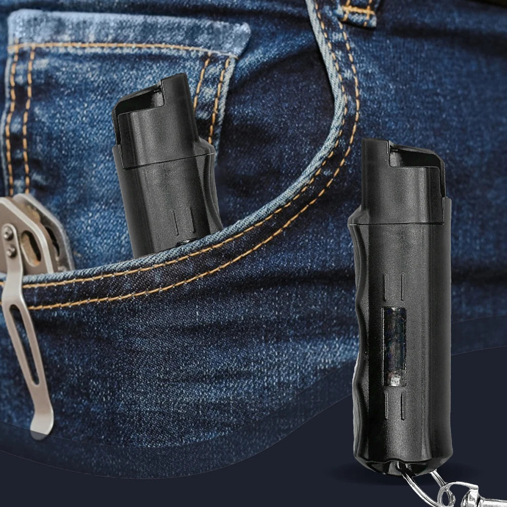 20ml Self Defense Spray Keychain Reusable Portable Defend Tool Plastic Self-Defense Outdoor Safety Keychains for Women & Men