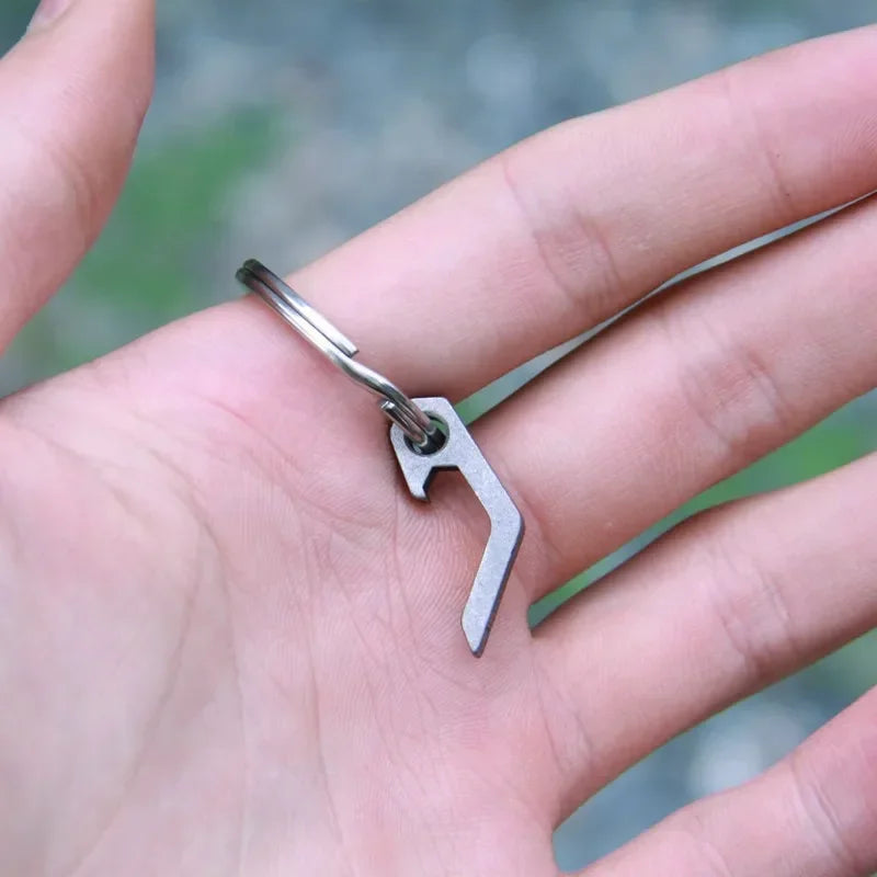EDC Gear mini lightweight bottle beer opener keyring pocket tool utility gadget Outdoor Camp Hike Camping Gear key Chains