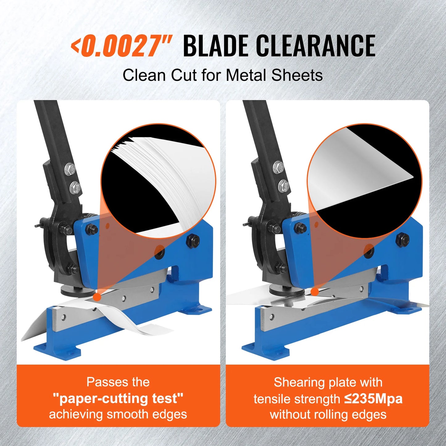 Manual Hand Plate Shear 5"/8"/12"/32" for Metal Sheet Processing Benchtop Cutter Q235 Material for Thick Steel Crafting