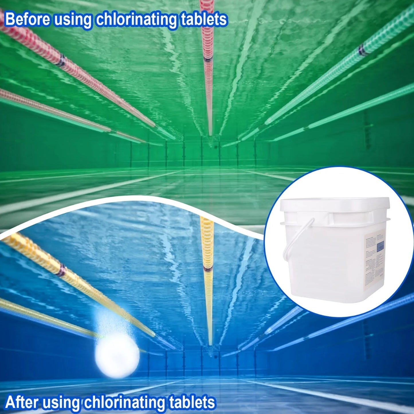 20LB 3inches Swimming Pool Cleaning, Pool Chlorinating Tablets, Pool Stain Removers, Swimming Pool Care, pool chlorine tablets