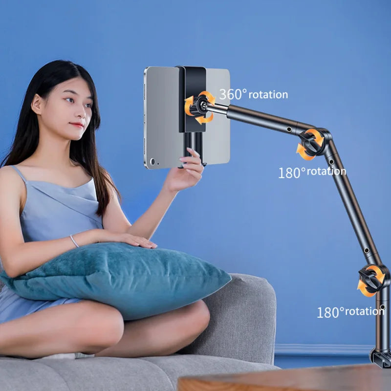 Tablet Holder Stand Smartphone Bed Desktop Tablet for 4 To 12.9Inch Adjustable 360 Long Arm Lazy Holder Bracket Support for Ipad
