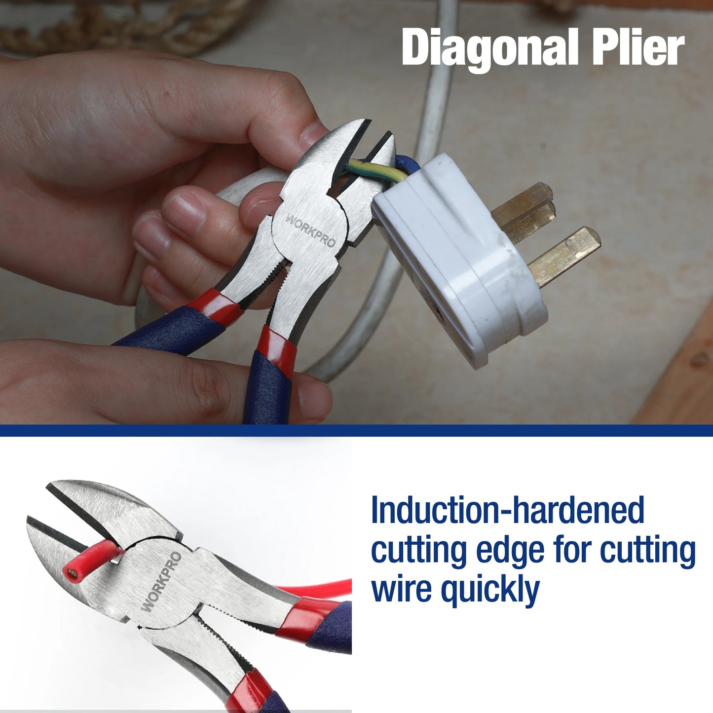 7-piece Pliers Set with Groove Joint, Long Nose, Slip Joint, Linesman and Diagonal Pliers for DIY