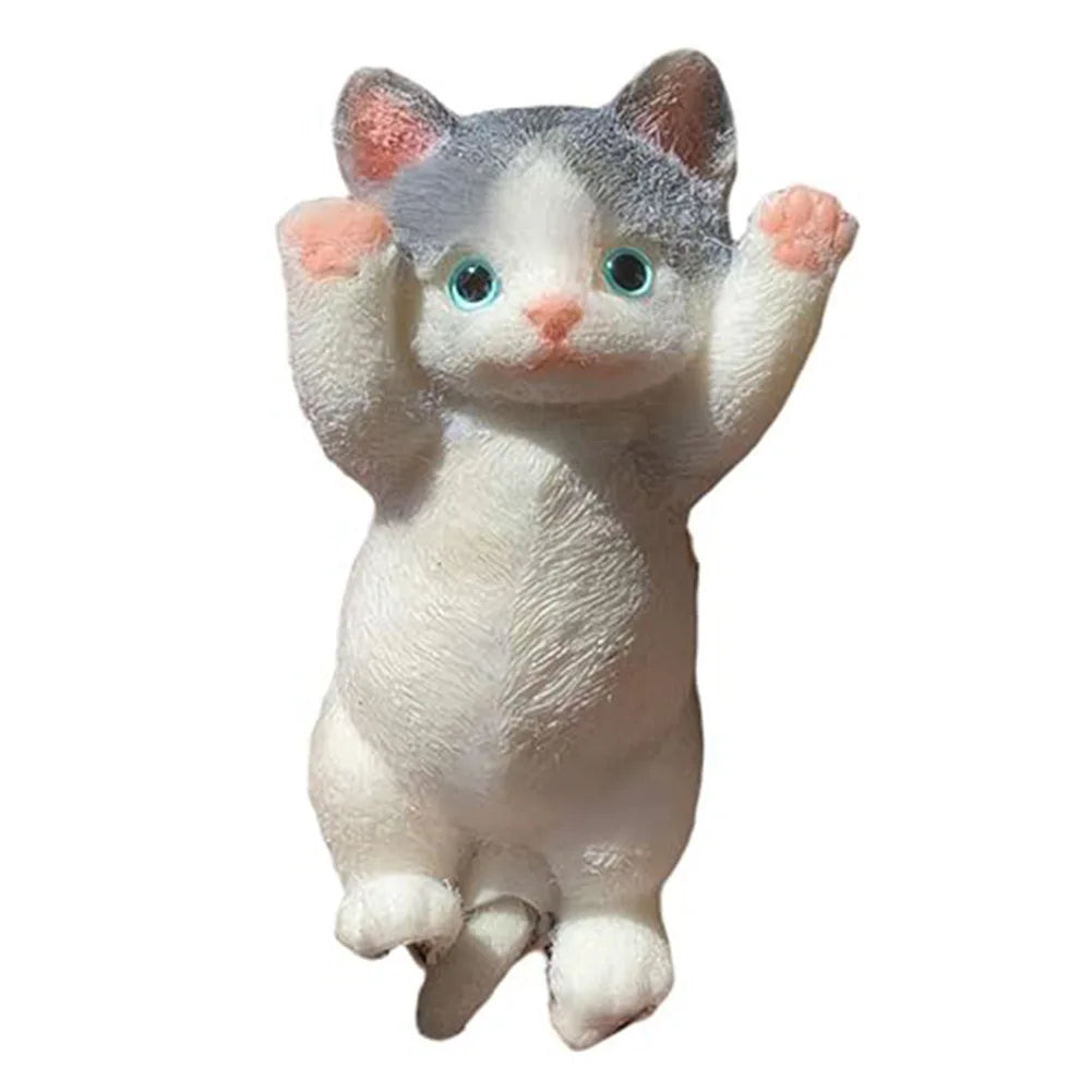 Cat Squeeze Toy Cat Decompression Toy Soft TPR Super Cute Stress Relieving Toy Doll Gifts for Kids Christmas Stocking Stuffers