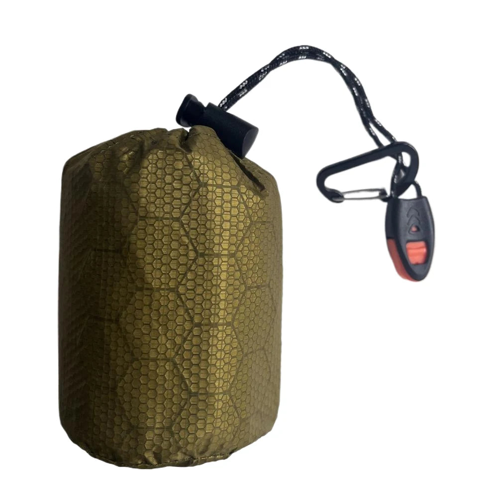 Warm Windproof Waterproof Emergency Sleeping Bag Portable Bivy Sack PE Aluminum Film for Camping Hiking Outdoor
