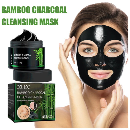 120g Eelhoe Bamboo Charcoal Blackhead Remove Tear Facial Mask Deep Clean Shrink Pores Skin Care Nasal Clear Facial Mask Gel