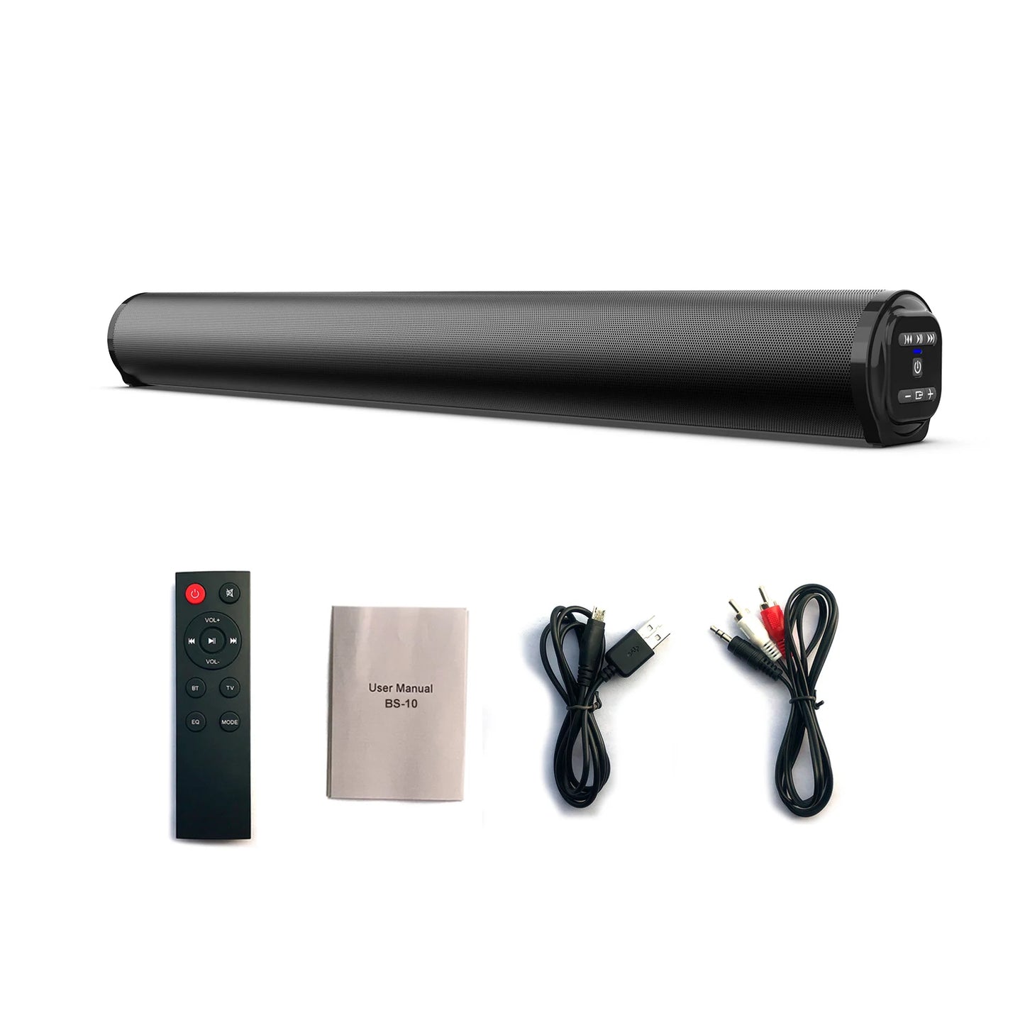 2024 Soundbar Sound Wireless Bluetooth Car Computer Speaker Stereo Tv Home Theater Sombar For 3.5mm Output PC