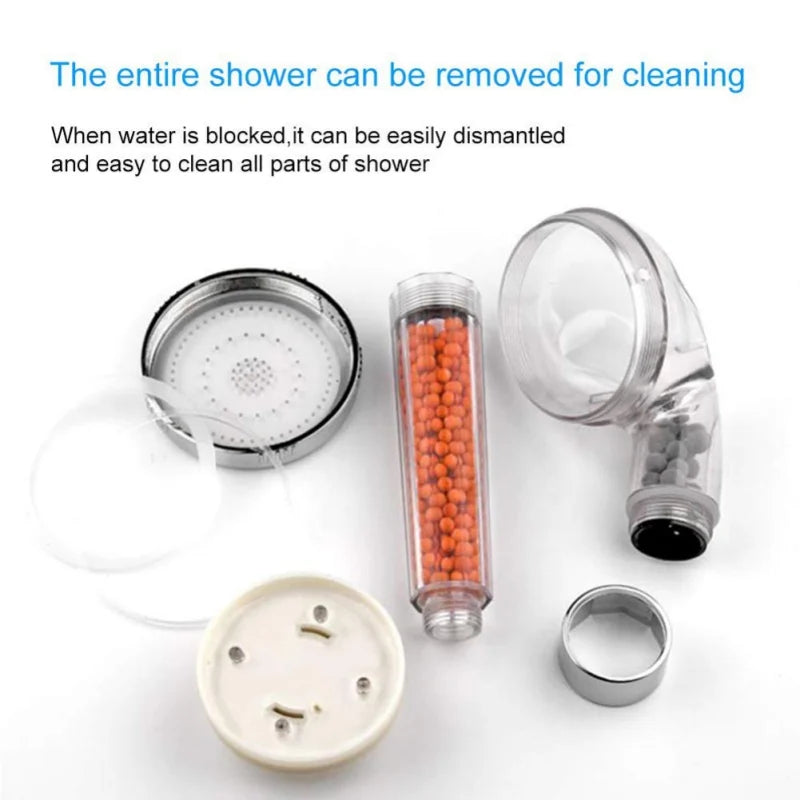 LED Shower Head with Filtration Automatic 7-color Changing Shower Head High Pressure Shower Head Water Saving Spray Showerheads