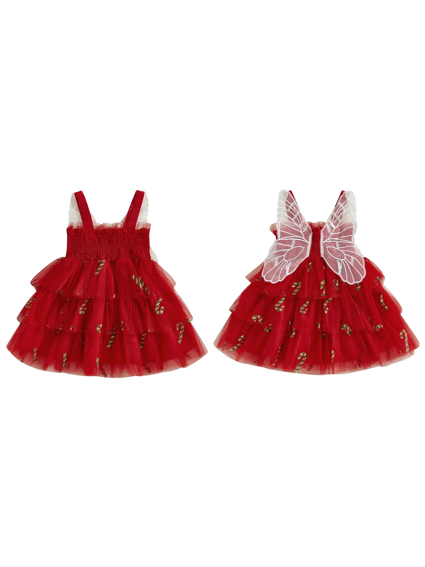 Girls Christmas Dress Sleeveless Unicorn Print Princess Dress for Holiday Party and Special Occasions