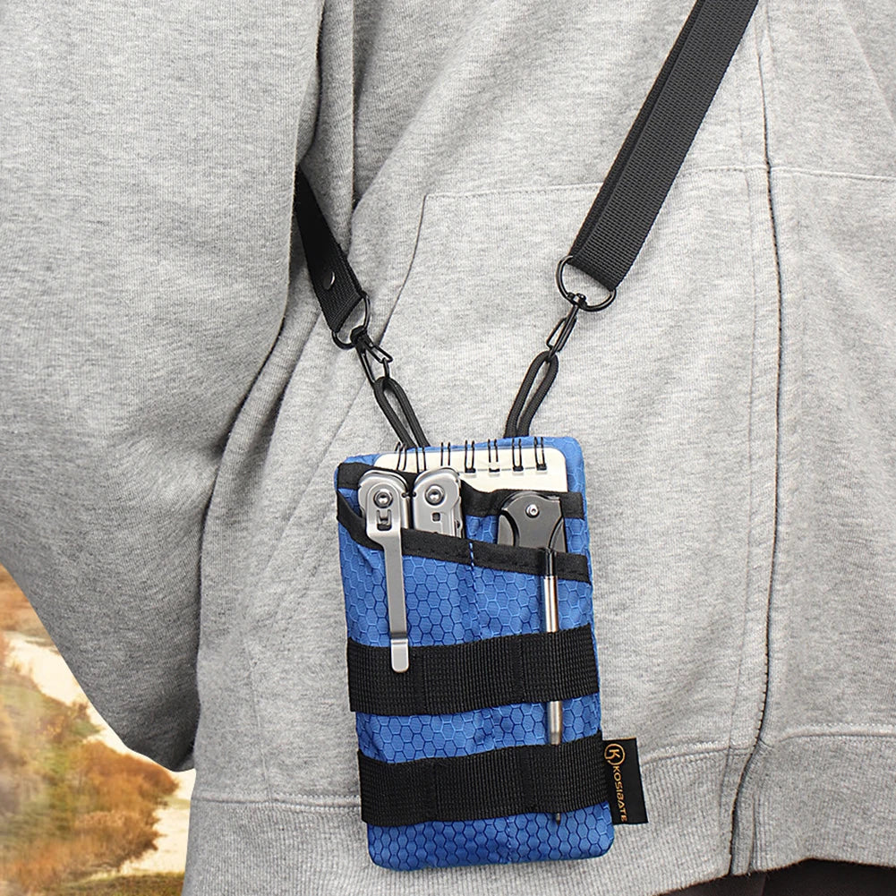Portable Outdoor EDC Tool Storage Bag Foldable Lightweight Small Tool Storage EDC Pouch Wear Resistant for Camping Hiking Sports