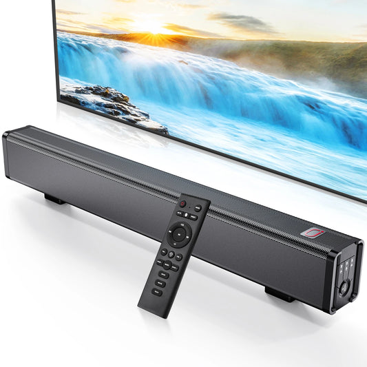 Tisco TV Sound Bars, Bluetooth 5.4 Speaker for TV, 2.0 Channels with Subwoofer, 3D Surround Sound System Home Theater, 3 EQ Mode