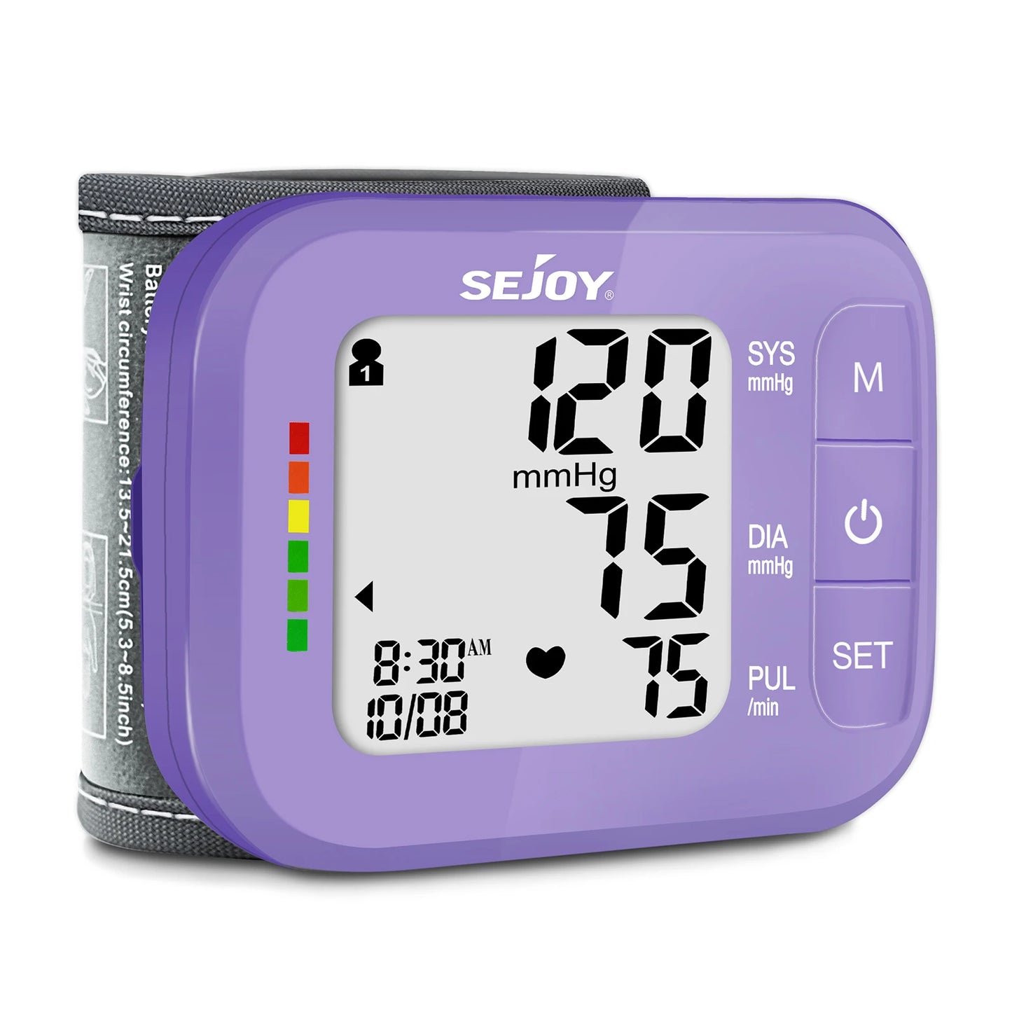 Blood Pressure Machine Wrist Blood Pressure Cuff Wrist BP Monitor Wrist Cuff Automatic Monitor with Heartbeat Detection