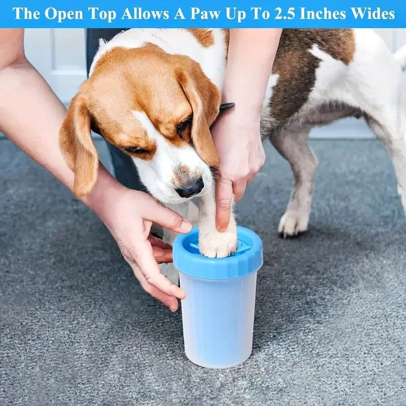 [1pc Portable Pet Foot Washer] 1pc Portable Pet Foot Washing Cup, Dog Foot Mud Removal Cleaning Tool