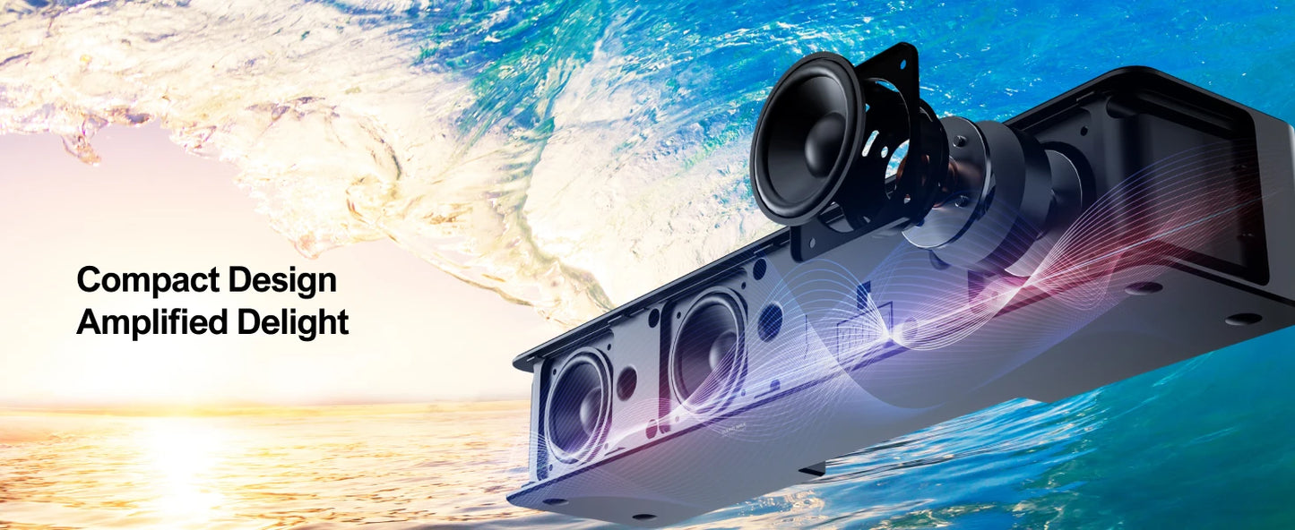 5.1 Soundbar with Dolby Atmos, 3D Surround System Soundbar for TV with Wireless Subwoofer,  APP Control, Home Theater TV