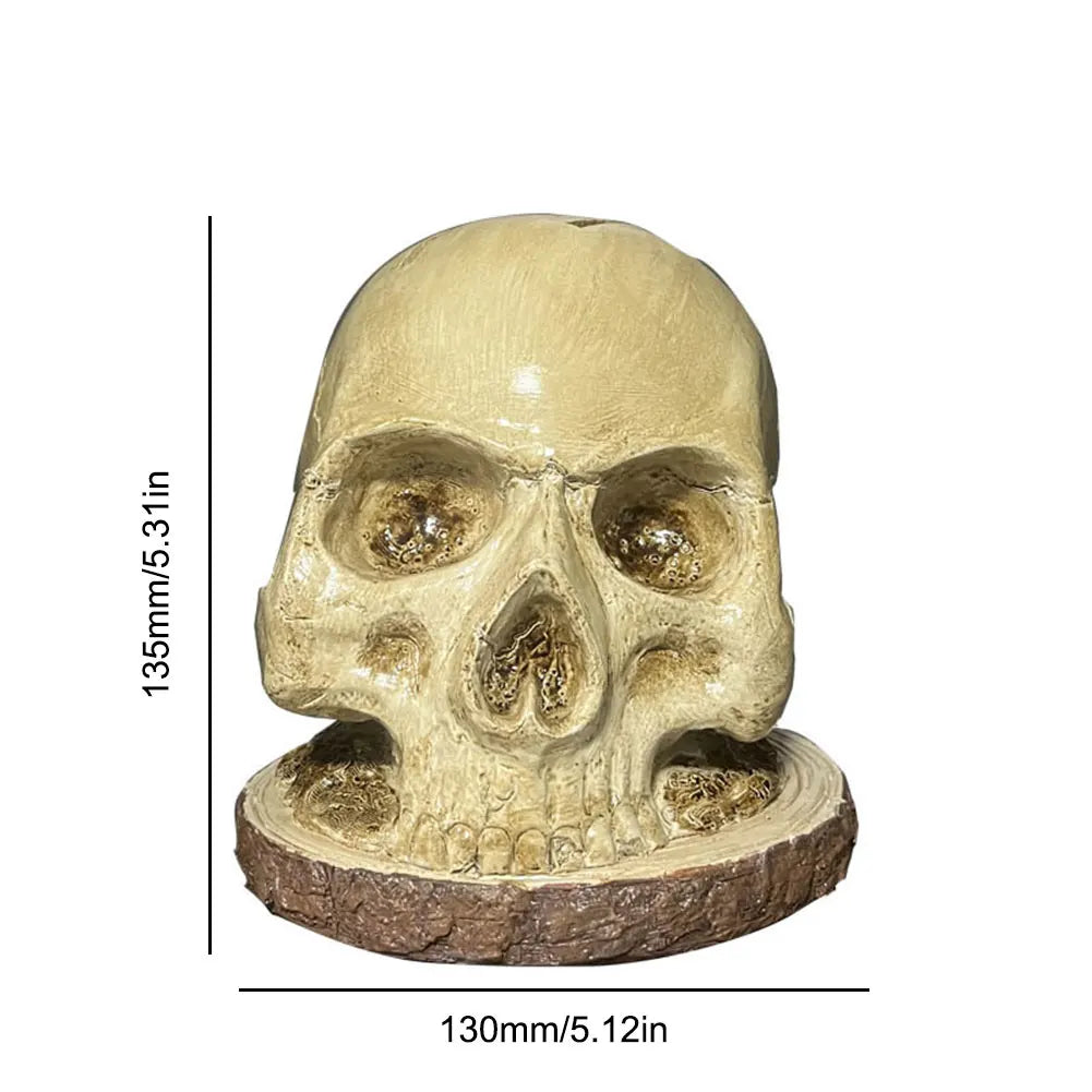 Skull Knife Holder Resin Skeleton Knife Stand Creative Kitchen Knives Holder Halloween Party Decoration