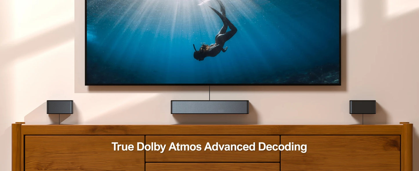 5.1 Soundbar with Dolby Atmos, 3D Surround System Soundbar for TV with Wireless Subwoofer,  APP Control, Home Theater TV