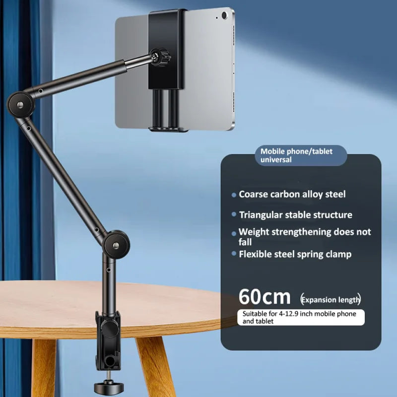 Tablet Holder Stand Smartphone Bed Desktop Tablet for 4 To 12.9Inch Adjustable 360 Long Arm Lazy Holder Bracket Support for Ipad