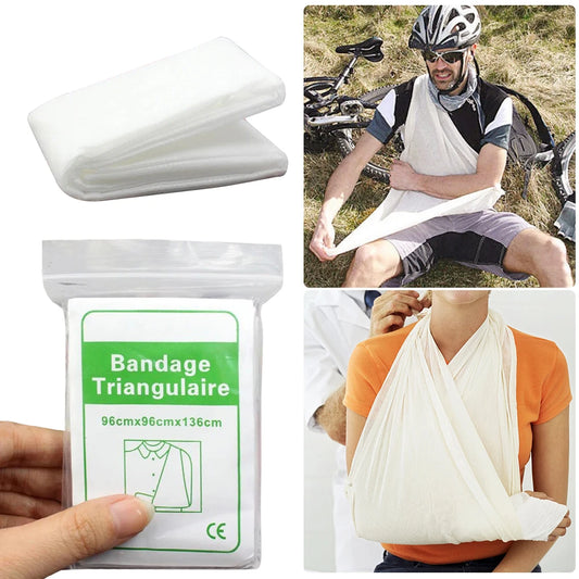 Triangular Medical Bandage Non-Woven First Aid Wrap Bandage Security Protection Bandage for Fracture Fixation