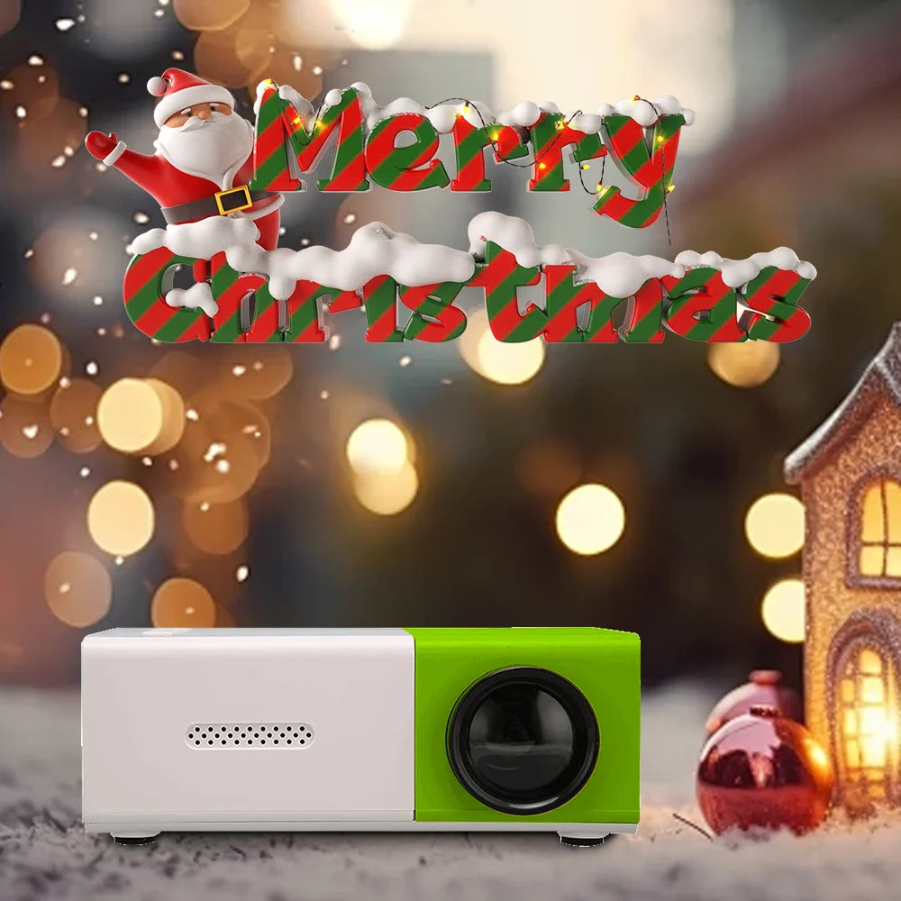 New HD Mini Projector Portable with Remote Control Audio Home Theater Media Player Beamer Outdoor Travel Entertainment Projector