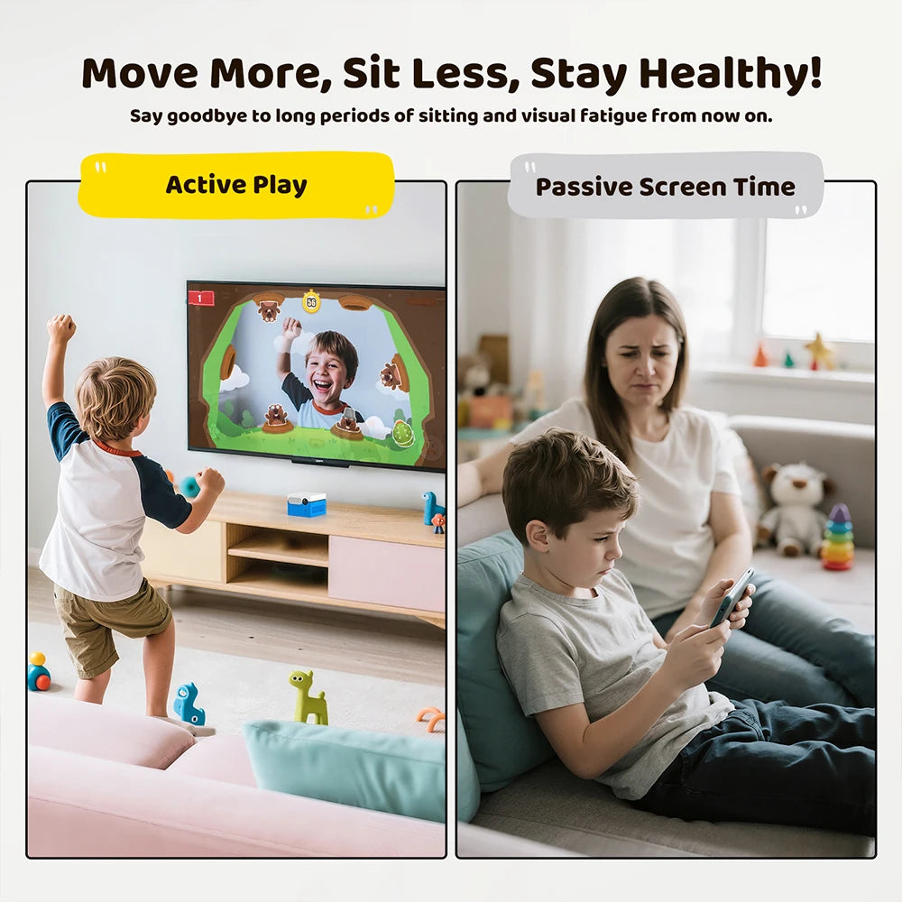 KINHANK Motion X Gaming Console with 20+Games for Kids & Families,Monthly Updat,Plug & Play Indoor Motion-Controlled Game System