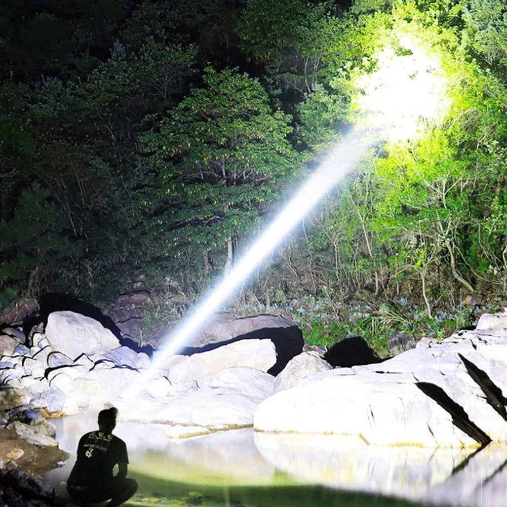 LED Headlight USB Charging 300LM Portable Waterproof Outdoor Hiking Torch Lamp Outdoor Emergency Lighting Lamp