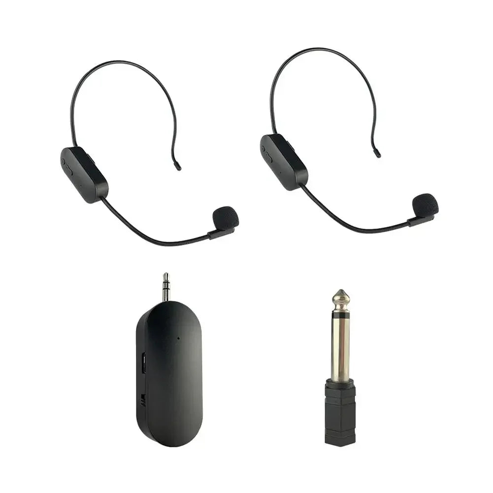 2.4G Head-mounted  Wireless Microphone Set For Bluetooth-compatible Audio Stage Performance Teaching Tour Amplification Device