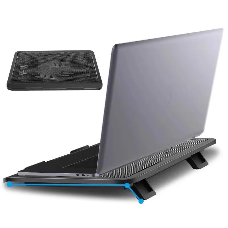 Universal Mute Laptop Cooling Base Strong Winds Tablets Laptop Cooling Pad 14 Inch Large Fan Radiator Laptop Stand Notebook