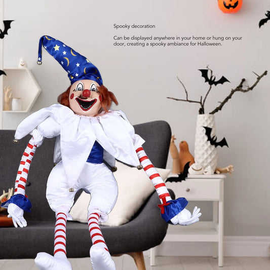 Halloween Clown Doll Halloween Clown Doll Eerie Clown Doll Decoration Hanging Scary Clown Ornament for Horror Themed Activities