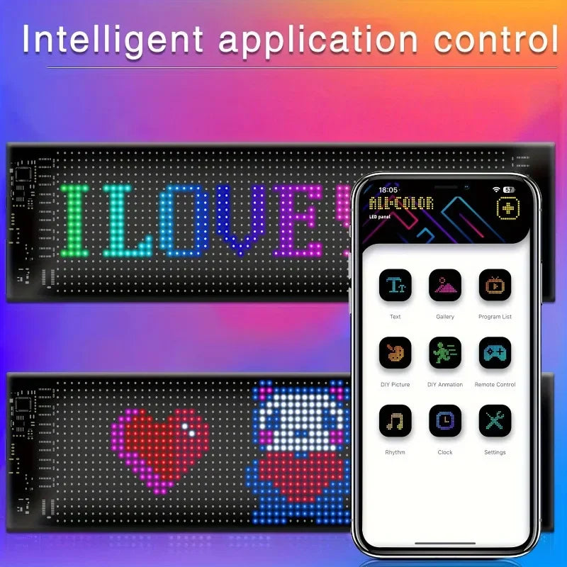 Huge and Bright Devil Eyes LED Matrix Pixel Flexible Panel DIY Programmable for Car Windows Bars and Parties
