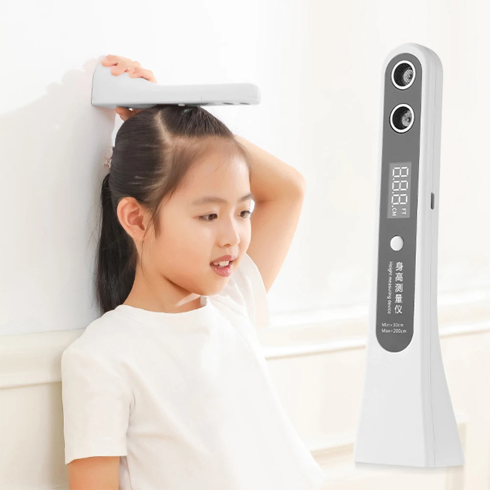 Ultrasonic Digital Height Measuring Ruler High Accuracy Height Measuring Stadiometer Electronic Height Ruler for Adults Kids