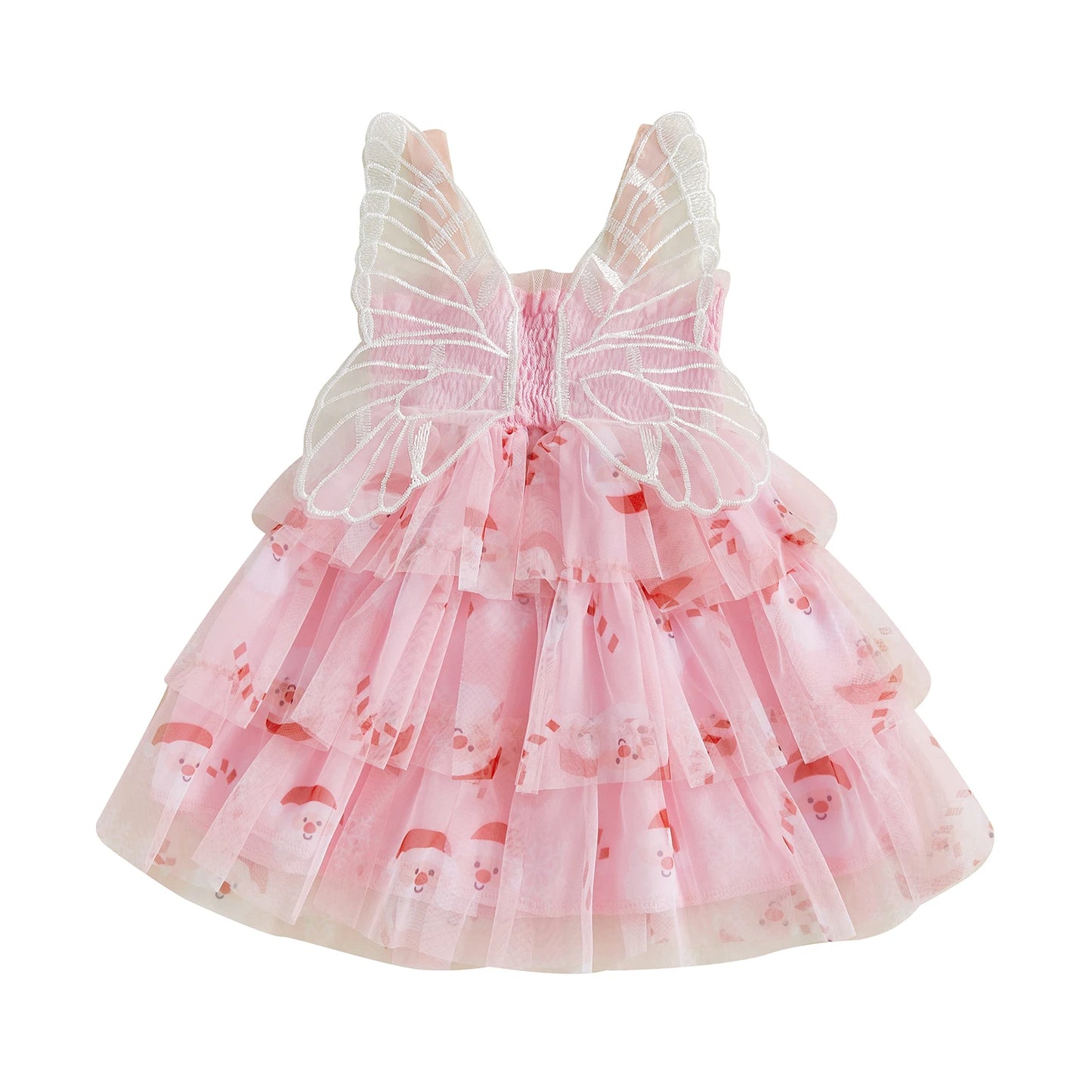 Girls Christmas Dress Sleeveless Unicorn Print Princess Dress for Holiday Party and Special Occasions