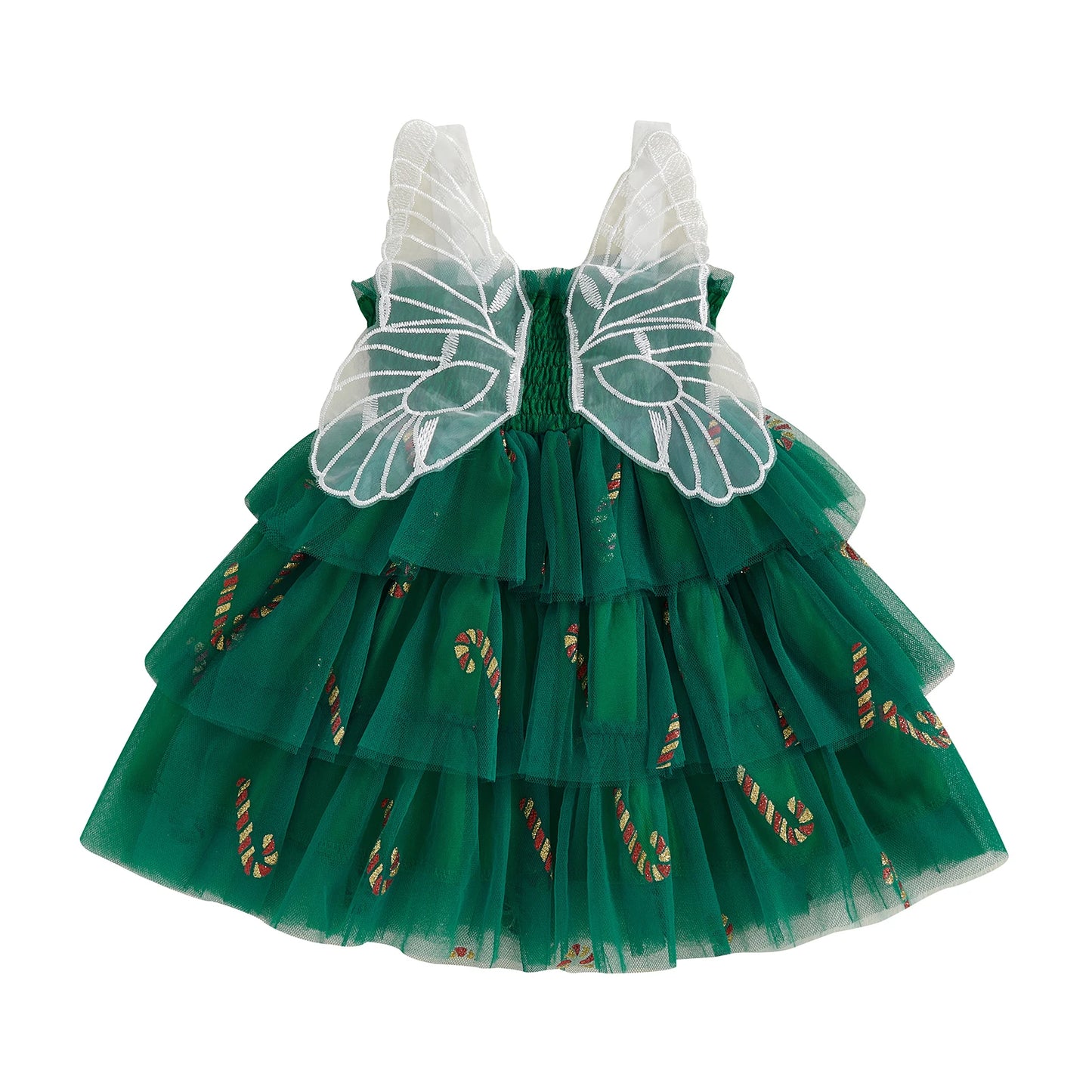 Girls Christmas Dress Sleeveless Unicorn Print Princess Dress for Holiday Party and Special Occasions