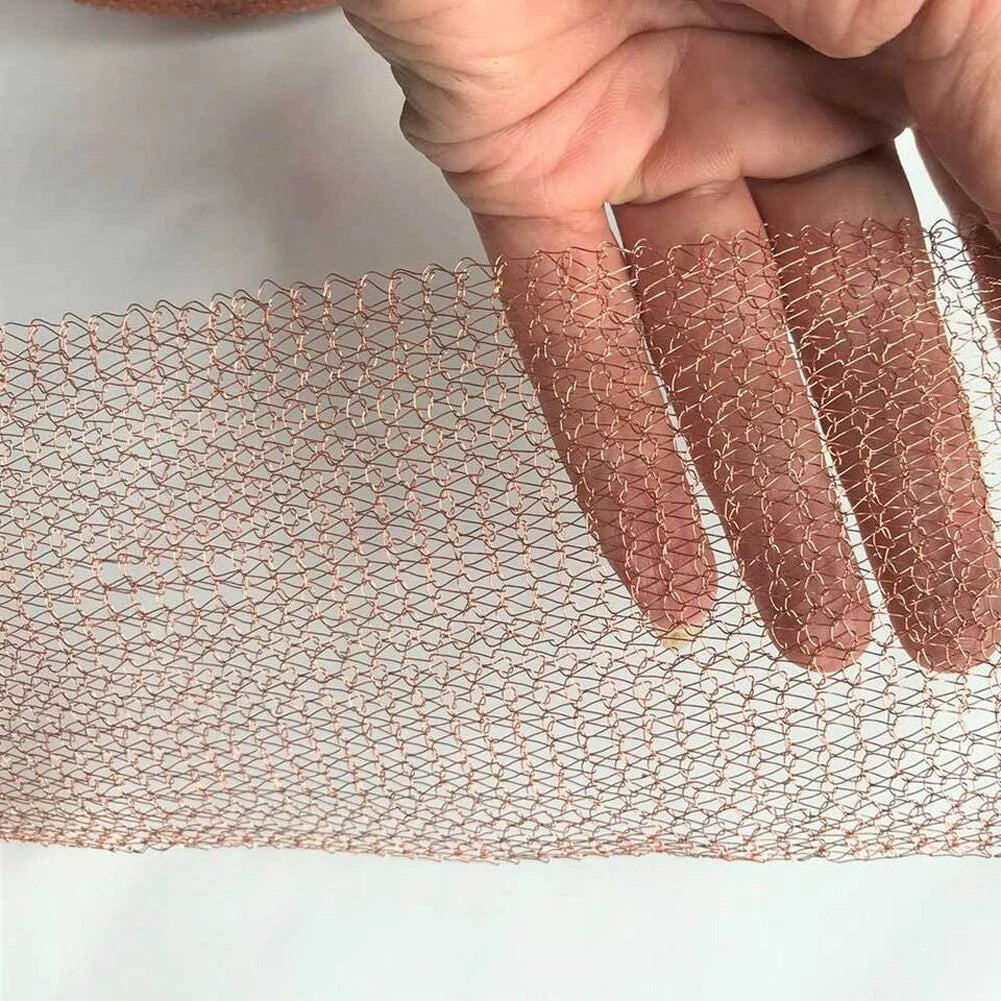 Copper Mesh Slug Repeller Rustproof Slug Repellent Copper Net Long Lasting Copper Wire Mesh for Garden Plant Protection