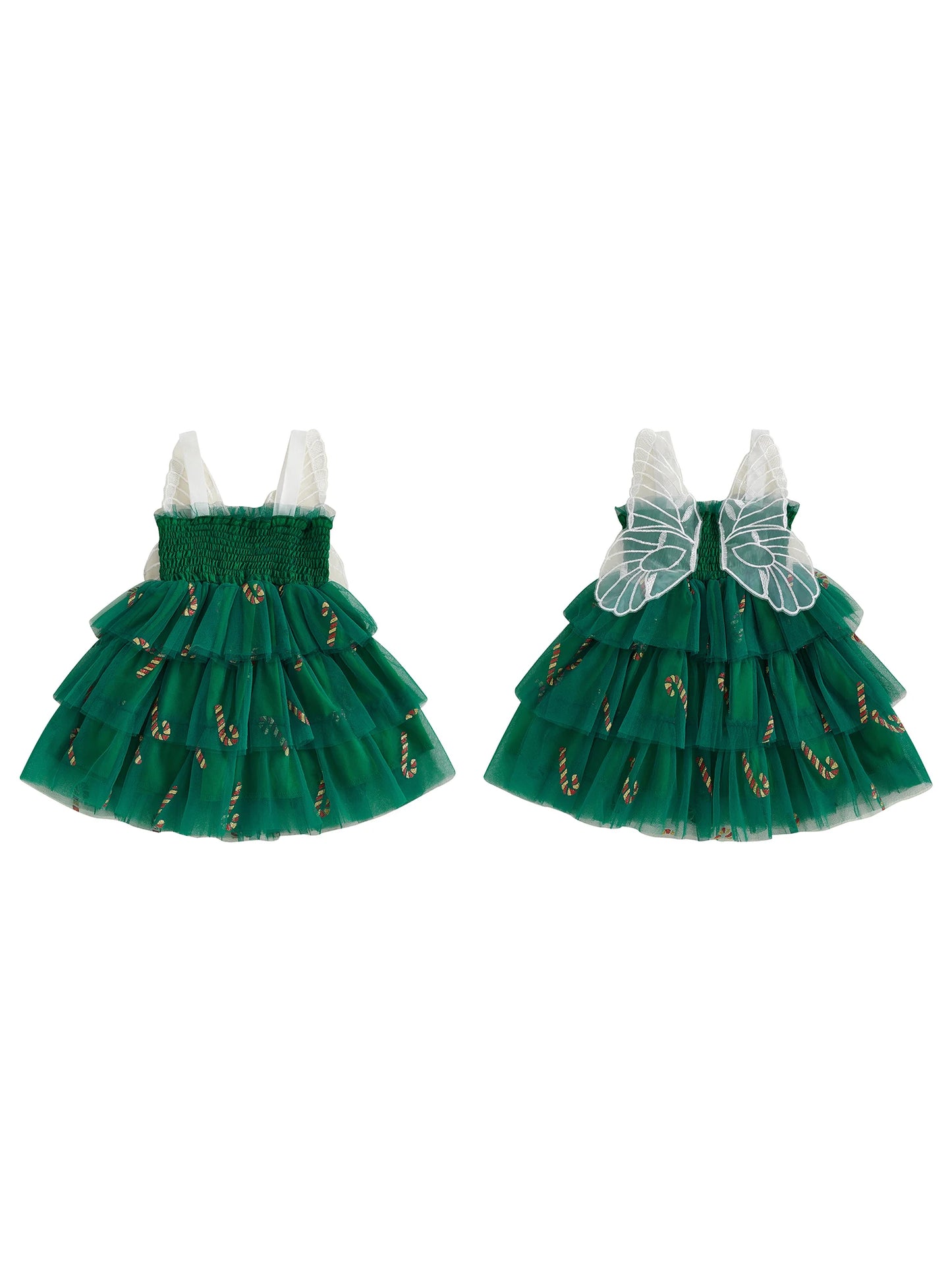 Girls Christmas Dress Sleeveless Unicorn Print Princess Dress for Holiday Party and Special Occasions