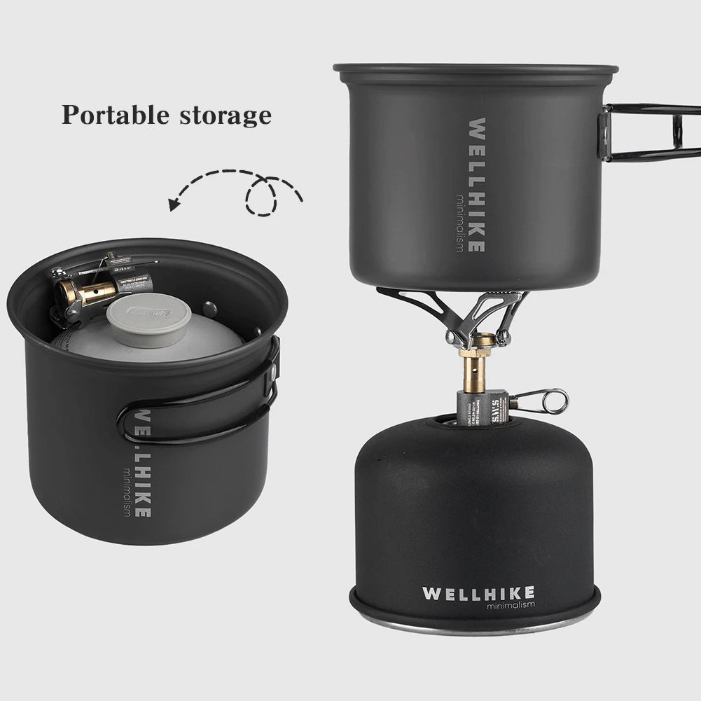 Folding Camping Stove Camping Stove Stand Burner Lightweight Mini Gas Stove Portable Survival Furnace for Outdoor Cooking