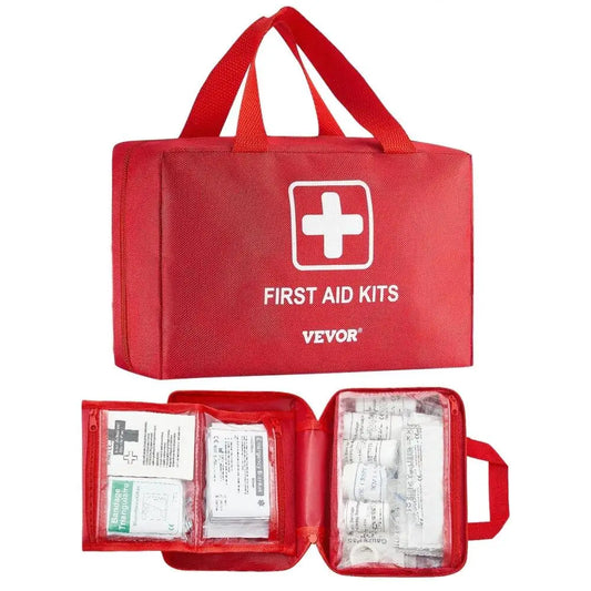 Survival Kit 500 Pieces Emergency Medical Supplies First Aid Bag for Home Car Outdoor Use