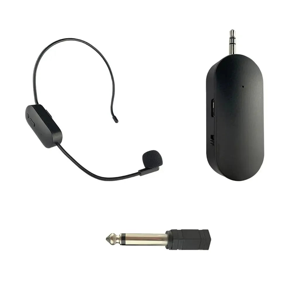 2.4G Head-mounted  Wireless Microphone Set For Bluetooth-compatible Audio Stage Performance Teaching Tour Amplification Device