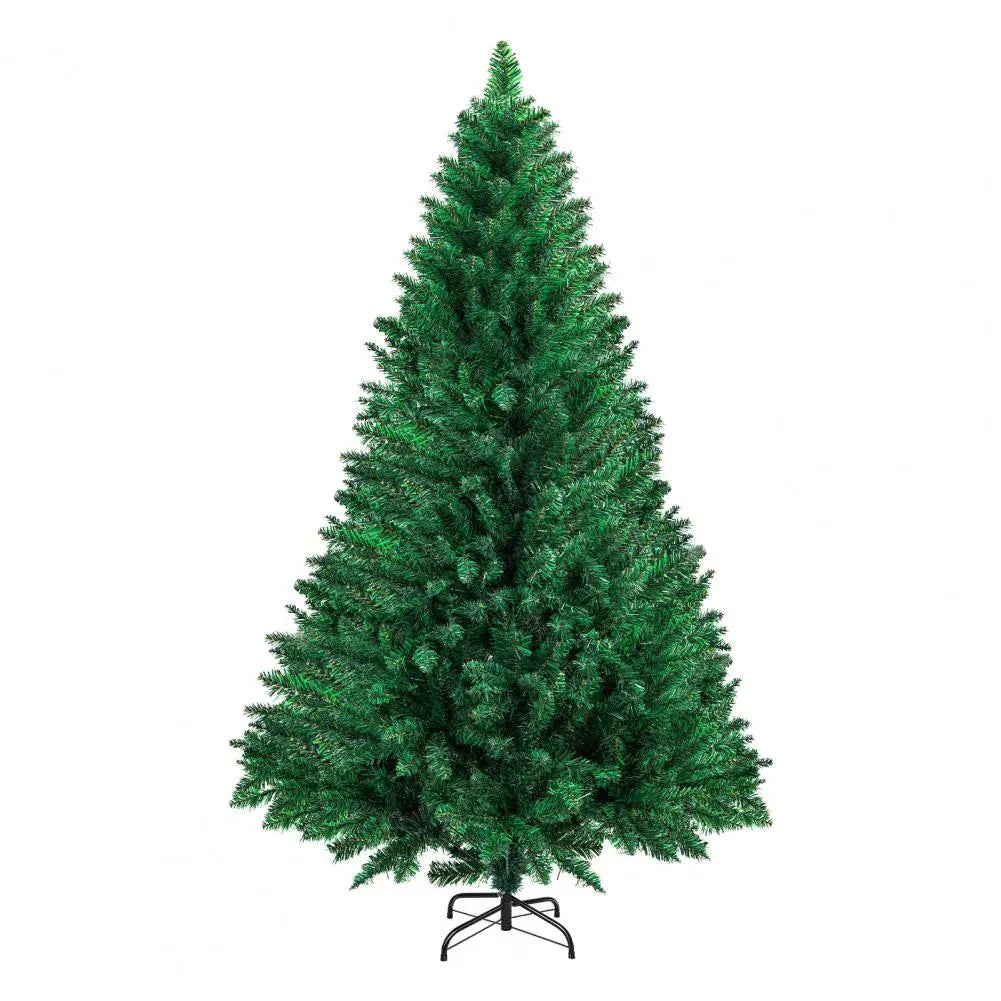5/6/7/8/10FT Artificial Christmas Tree, Artificial Canadian Fir Full Bodied Small Xmas Tree With Thick Branch Tips, Iron Base