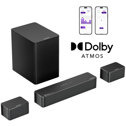5.1 Soundbar with Dolby Atmos, 3D Surround System Soundbar for TV with Wireless Subwoofer,  APP Control, Home Theater TV