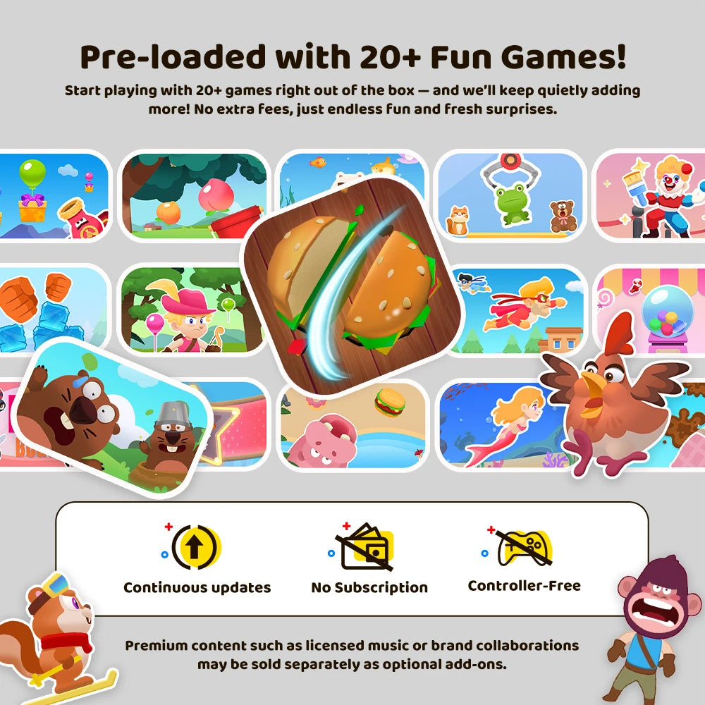KINHANK Motion X Gaming Console with 20+Games for Kids & Families,Monthly Updat,Plug & Play Indoor Motion-Controlled Game System