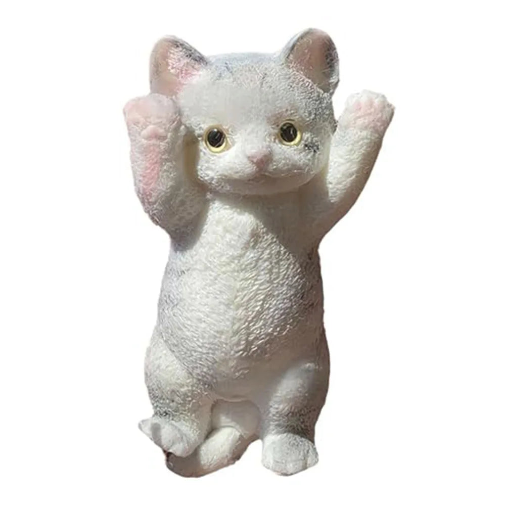 Cat Squeeze Toy Cat Decompression Toy Soft TPR Super Cute Stress Relieving Toy Doll Gifts for Kids Christmas Stocking Stuffers