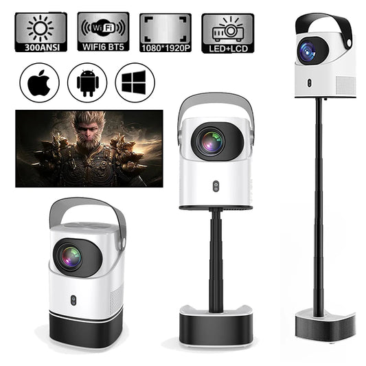 TS-2 home theater wifi projector 240 ANSI portable wifi 4K LCD projector with stand HI352 processor Full HD cinema proyector