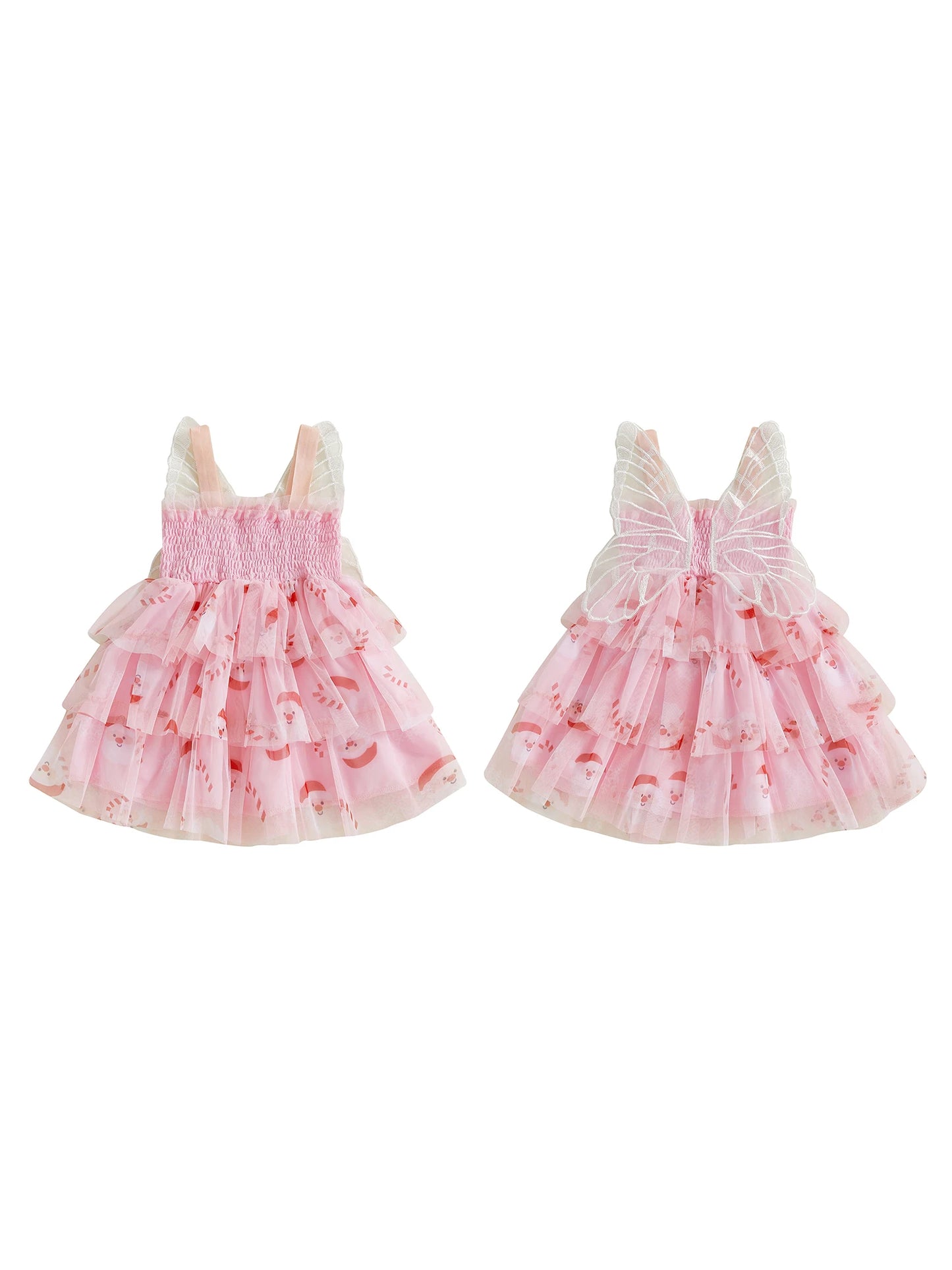 Girls Christmas Dress Sleeveless Unicorn Print Princess Dress for Holiday Party and Special Occasions