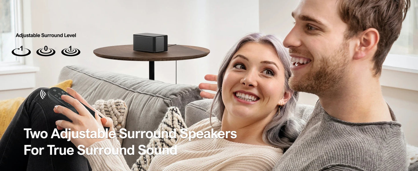 5.1 Soundbar with Dolby Atmos, 3D Surround System Soundbar for TV with Wireless Subwoofer,  APP Control, Home Theater TV