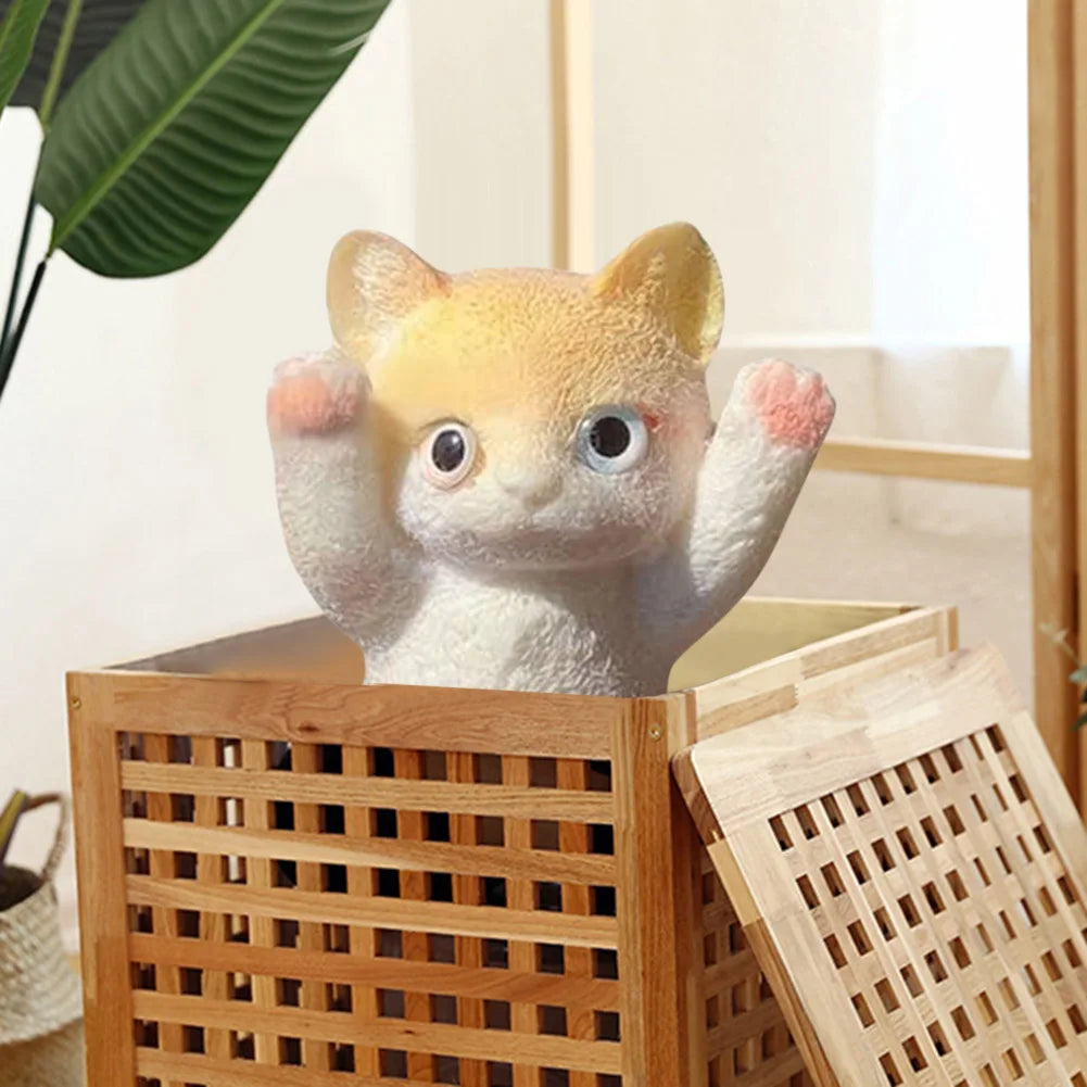 Cat Squeeze Toy Cat Decompression Toy Soft TPR Super Cute Stress Relieving Toy Doll Gifts for Kids Christmas Stocking Stuffers